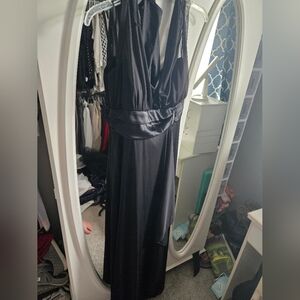 Blu Sage Elegant Black Prom Dress